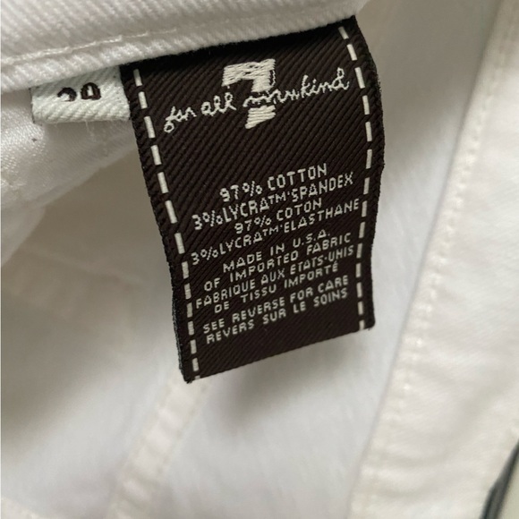 COPY - 7 for all mankind jeans in size 29 white - Picture 6 of 12
